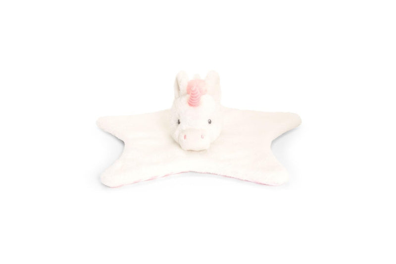 Keeleco 33cm Nursery Unicorn Plush Blanket Soft Toy Kids Children 0m+ White