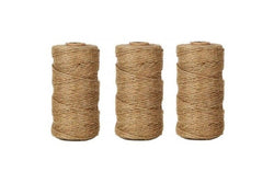 328 Feet Natural Jute Twine Best Arts Crafts Gift Durable Diy Hemp Rope Tan 3Pcs Jewellery Cord & Wire