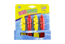 4pc Cooee Dive Subs Swimming Pool Water Kids Children Game Dive Toy 19.5cm 6+