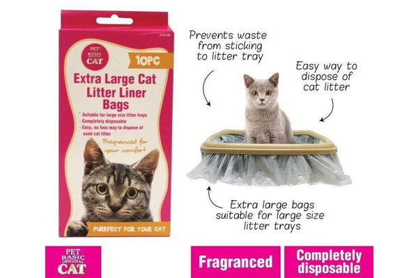 30 x Cat Kitty Litter Liners Bags Liner White Extra Large Brand New Bulk