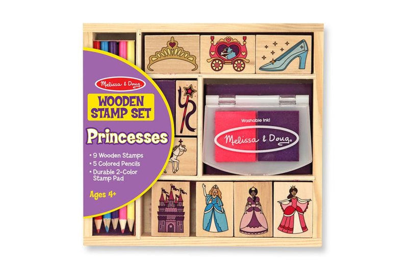 Melissa & Doug: Wooden Princess Stamp Set