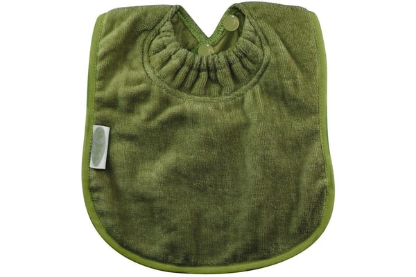 Silly Billyz: Towel Plain Large Bib - Olive