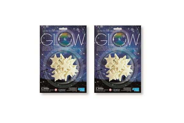 2x 4M Glow Stars In The Dark Bright w Adhesive Tape Wall Ceiling Kids Toy 8y+