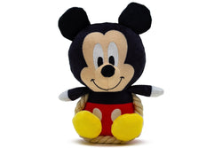 Disney: Squeaker Plush with Rope Dog Toy - Mickey Mouse