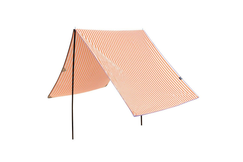 Life! Haven 150cm x 320cm A Frame Outdoor UV Sun Tent Shelter Canopy Grey Orange