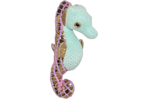 Wild Republic: Green Seahorse - 12" Foilkins Plush