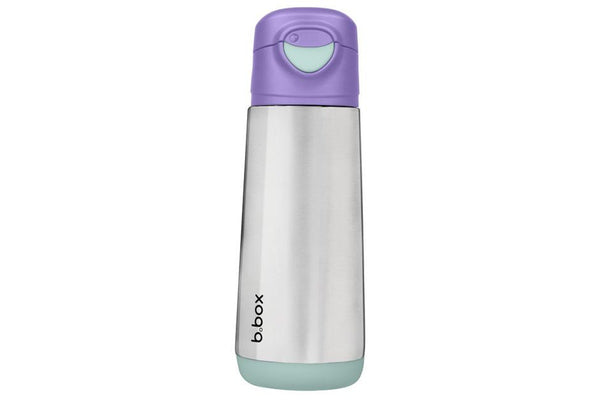 b.box: Insulated Sport Spout Bottle - Lilac Pop (500ml)