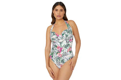 Gorgeous Womens/Ladies Jungle Underwired One Piece Swimsuit (Multicoloured) (32GG)