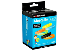 6x Mozzigear Anti Insect Mosquito Kids Wrist Band Repellent Repellant BULK