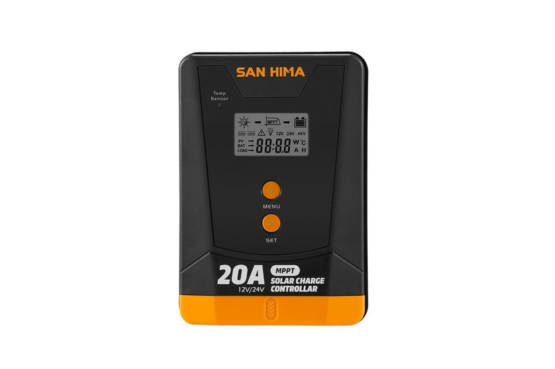 San Hima 20A MPPT Solar Charge Controller 12V 24V Inbulit Bluetooth LCD Display