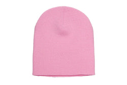 Yupoong Flexfit Unisex Heavyweight Standard Beanie Winter Hat (Baby Pink) (One Size)