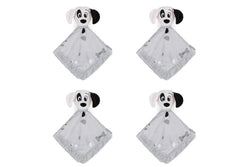 4x Disney Dogs Print Cuddly Security Blanket Infant Baby Nursery Decor 31x31cm