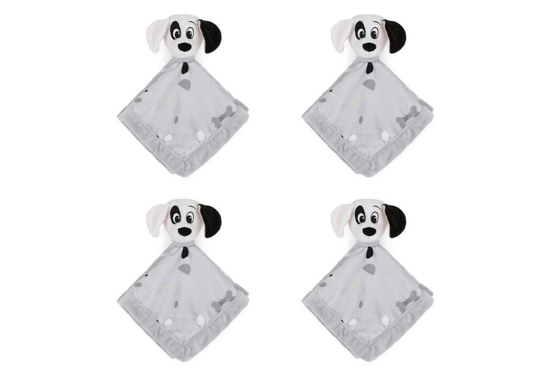 4x Disney Dogs Print Cuddly Security Blanket Infant Baby Nursery Decor 31x31cm