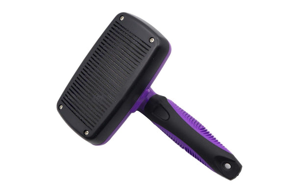 Self-Cleaning Retractable Hair Brush - For Cats & Dogs (Purple)