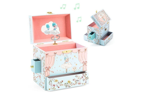 Djeco Ballerina on Stage 18cm Music Box Kids Children Musical Wooden Play Toy 4+