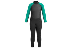 Urban Beach Womens/Ladies Sailfin Long-Sleeved Wetsuit (Black/Aquamarine) (M)