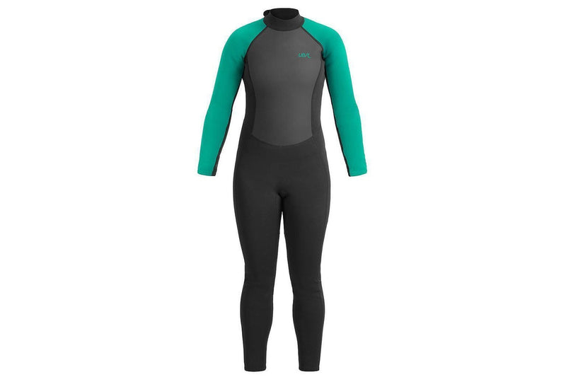 Urban Beach Womens/Ladies Sailfin Long-Sleeved Wetsuit (Black/Aquamarine) (M)