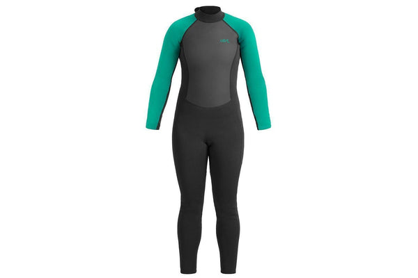 Urban Beach Womens/Ladies Sailfin Long-Sleeved Wetsuit (Black/Aquamarine) (XL)