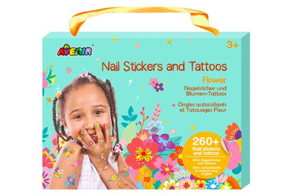 Avenir: Nail Stickers & Tattoos Set - Flower