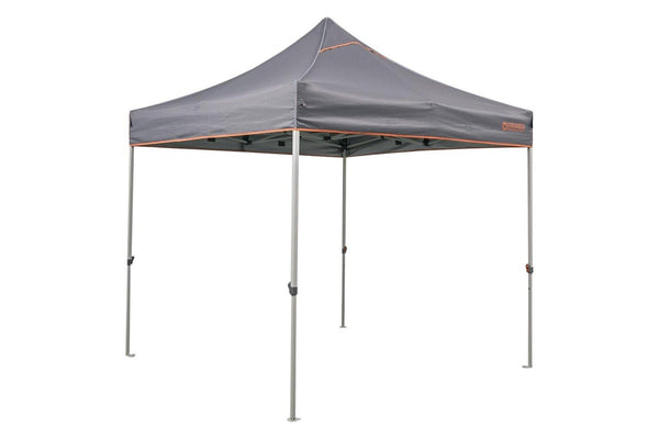 Wildtrak Outdoor 3x3m Portable Gazebo Shelter Premium 3.0 Adjustable Height Grey