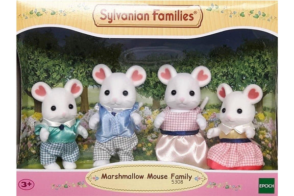 Sylvanian Families: Marshmallow Mouse Family