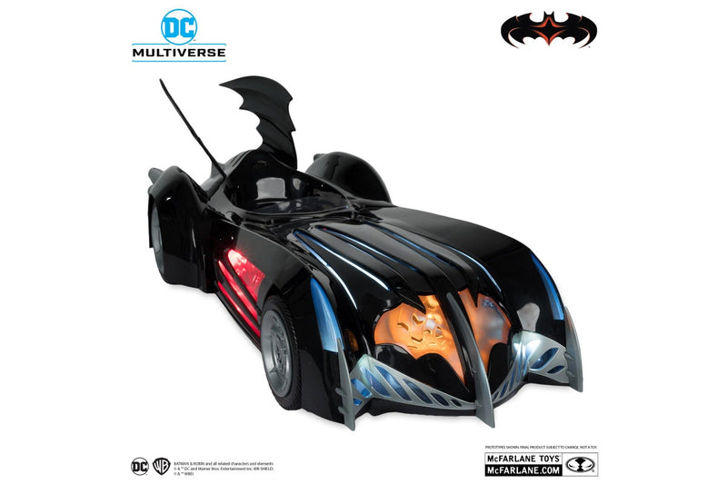 DC Multiverse: Batmobile (Batman & Robin) w/Lights and Sound - 24.5" Vehicle