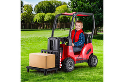 Rigo Kids Electric Ride On Car Forklift Loader Toys Cars Horn Remote 12V Red