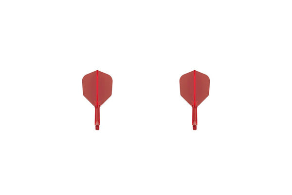 2x Target K-Flex Moulded Flight & Shaft Replacement Dart Accessory No.6 Med Red