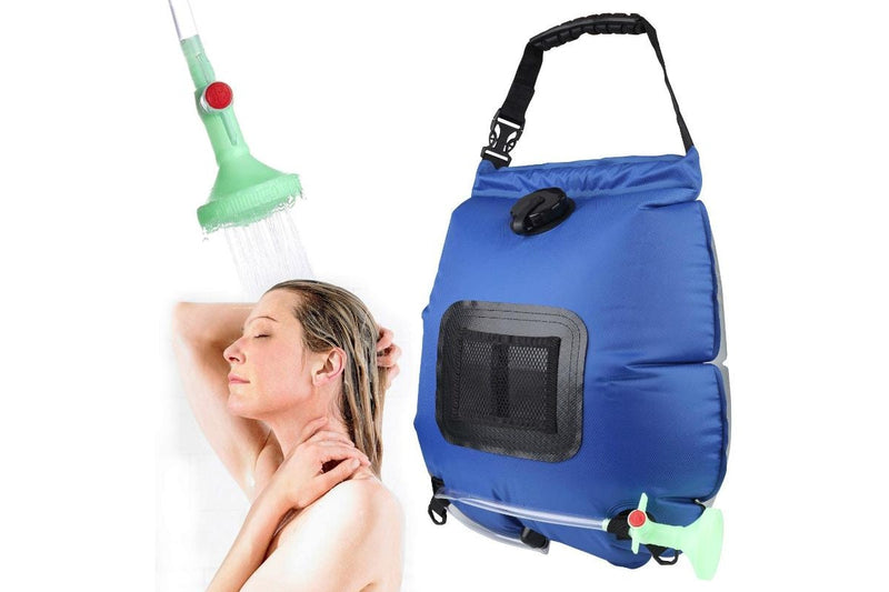 20L Outdoor Solar Shower Bag - (Blue)