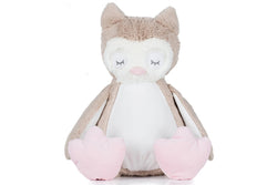 Mumbles Owl Plush Toy (Light Brown) (One Size)