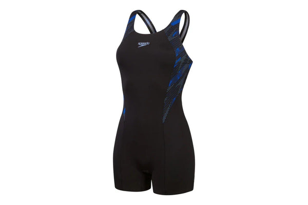 Speedo Womens/Ladies Hyperboom Splice Legsuit (Black/Blue) (10 UK)