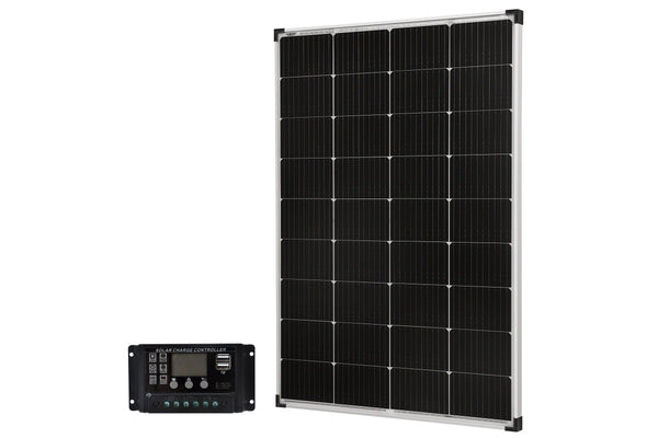 Acemor 12V 350W Fixed Solar Panel + 30A Standard Controller 2 USB - Toughland