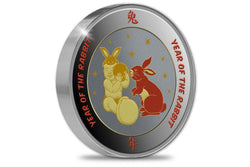 Chinese Zodiac: 2023 Year of Rabbit - Plated Medallion