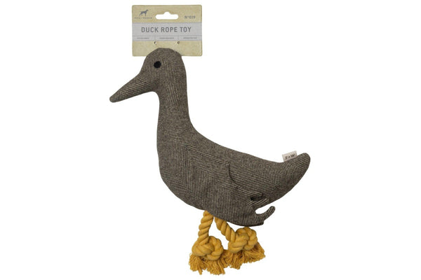 Field + Wander: Soft Squeaky Rope Duck Toy - 35cm