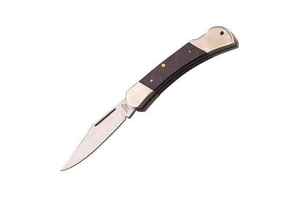 Whitby Knives Survival Camping SS Lock Knife Black Rosewood - 3.25'' Blade