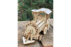 DIY Locomotive Train Kit: Build and Paint Your Own Wood Model Toy