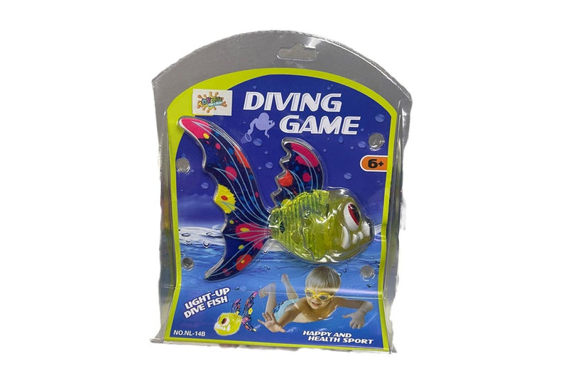 Toylife 26cm Plastic Light Up Sinker Fish Outdoor Pool Fun Toy Diving Game 6y+