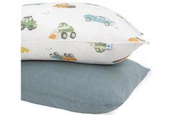 Little Unicorn: Pillowcase Set - Work Trucks (2 Pack)