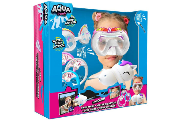 Aqua Trendz: Unicorn Snorkel Mask with Water Gun & Accessories