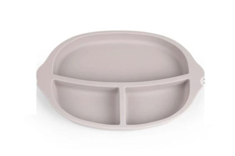 Haakaa: Silicone Divided Plate - Suva Grey