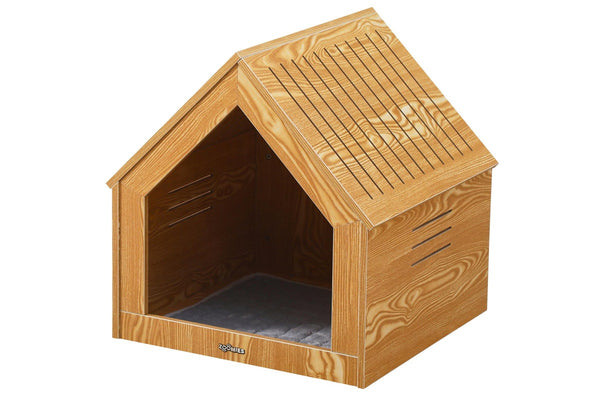 Zoomies Medium Modern Pet House Natural