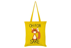 Grindstore Oh For Fox Sake Tote Bag (Yellow) (One Size)