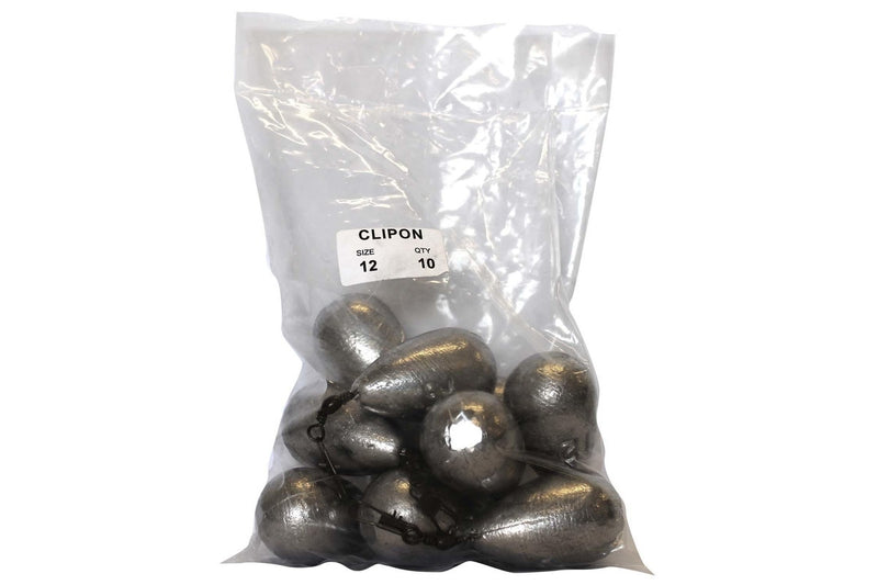 Clip-On Sinker Bulk Pack 12oz x 10