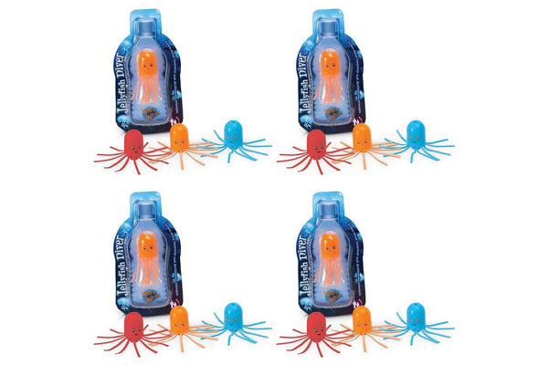 4x Heebie Jeebies Pocket Money Science Jellyfish Cartesian Experiment Assort