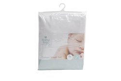 Baby First: Bassinet Cotton Sheet - White (Set)