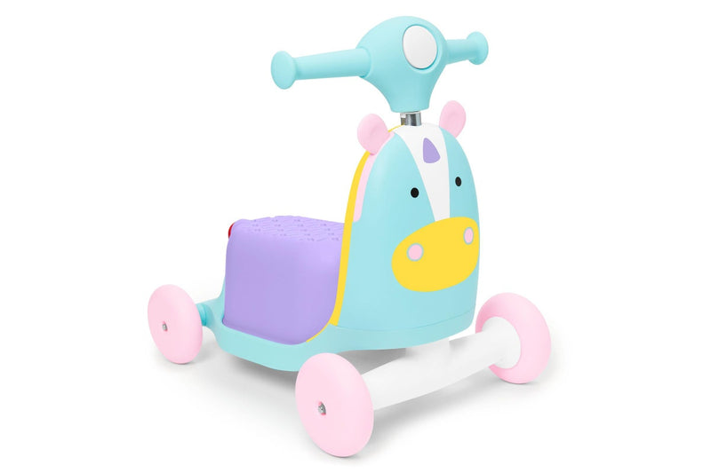 Skip Hop: Zoo Ride On 3 In 1 Scooter - Unicorn