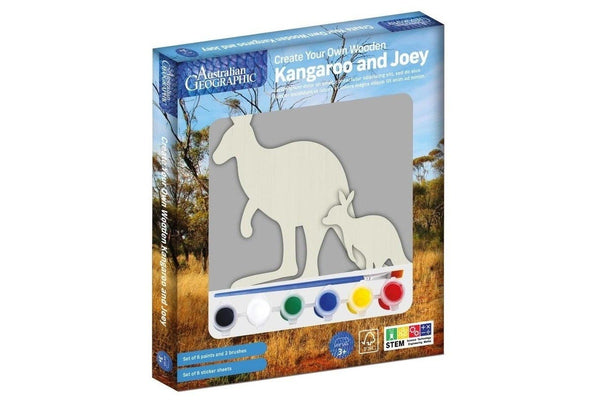 Australian Geographic: Create Your Own Wooden Kangaroo and Joey