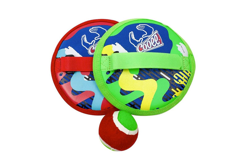 3pc Cooee Neoprene Pool Beach Throwing Game w Ball Kids Outdoor Catch Toy 6+