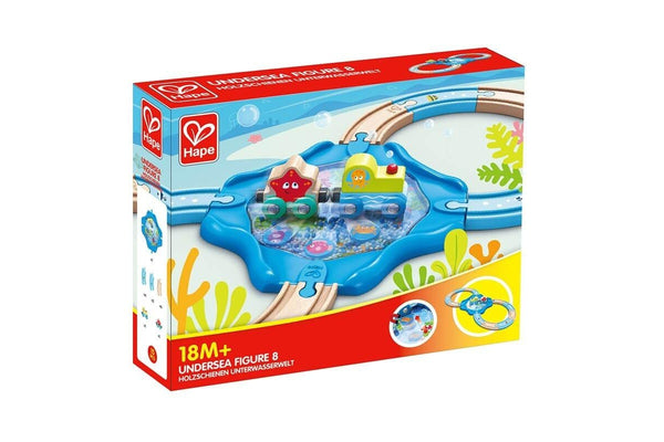 Hape Undersea Figure 8 Sensory Stimulating Rail Playset Kids Activity Toy 18m+