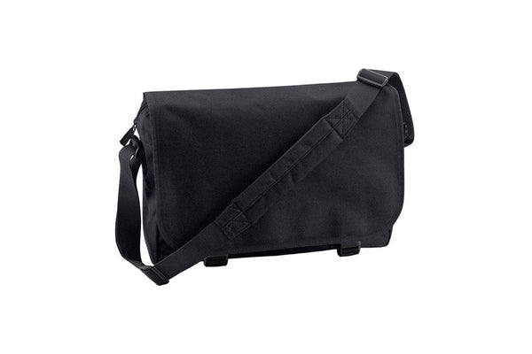 Bagbase Flap Top 11L Messenger Bag (Black) (One Size)